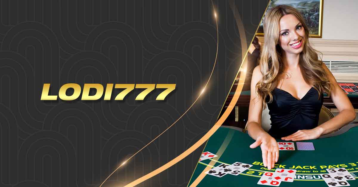 Lodi777 live casino and table game interface screenshot highlighting premium dark and gold design